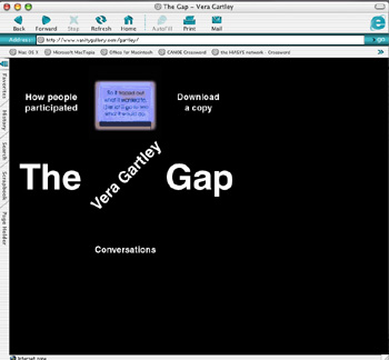 Screen Shot for Vera Gartley's Collectively Speaking site